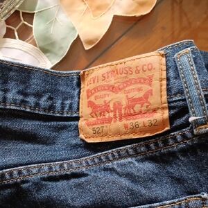 2 Pairs of Levi's Dark Blue Denim Jeans W36 L32